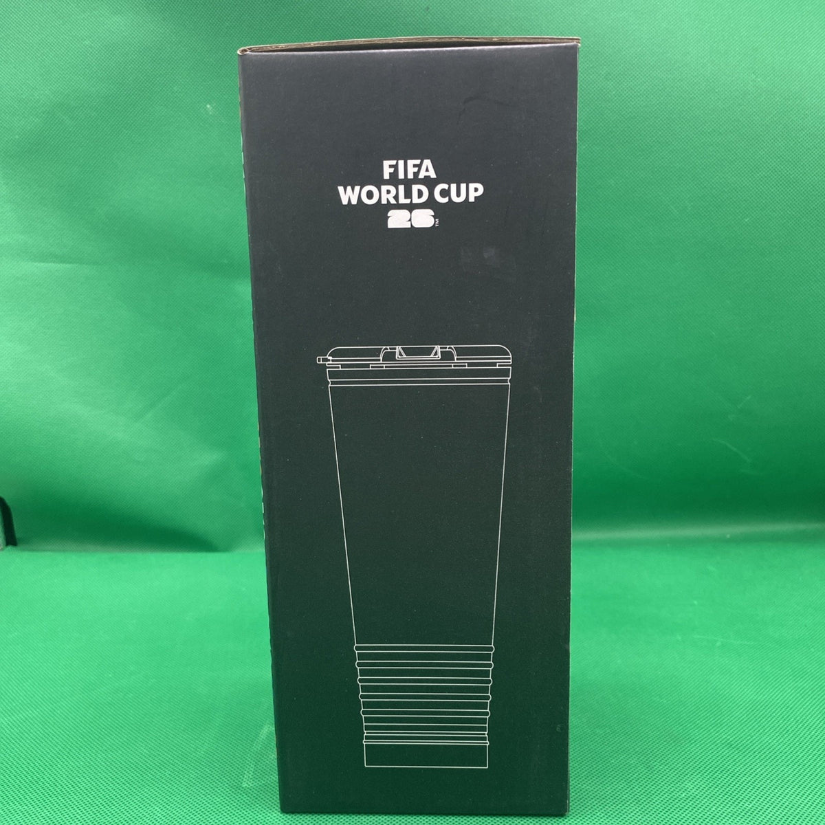 FIFA World Cup 26 Rowdy Cup Tumbler Horn Noisemaker 24oz GREEN CAN MEX USA