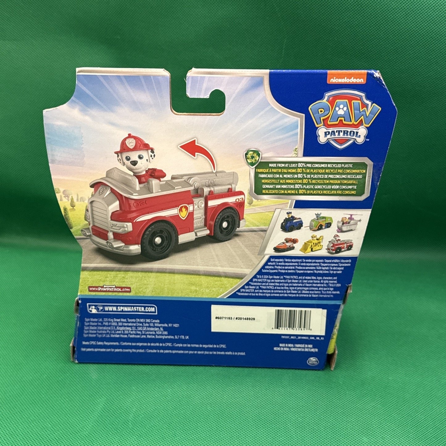 Paw Patrol, Marshall’s Fire Engine, Toy Vehicle with Collectible Action Figure