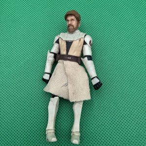 3.75" STAR WARS HASBRO CLONE WARS Obi-Wan Kenobi 2010 Loose 1:18
