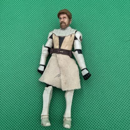 3.75" STAR WARS HASBRO CLONE WARS Obi - Wan Kenobi 2010 Loose 1:18 - toyscardscomics