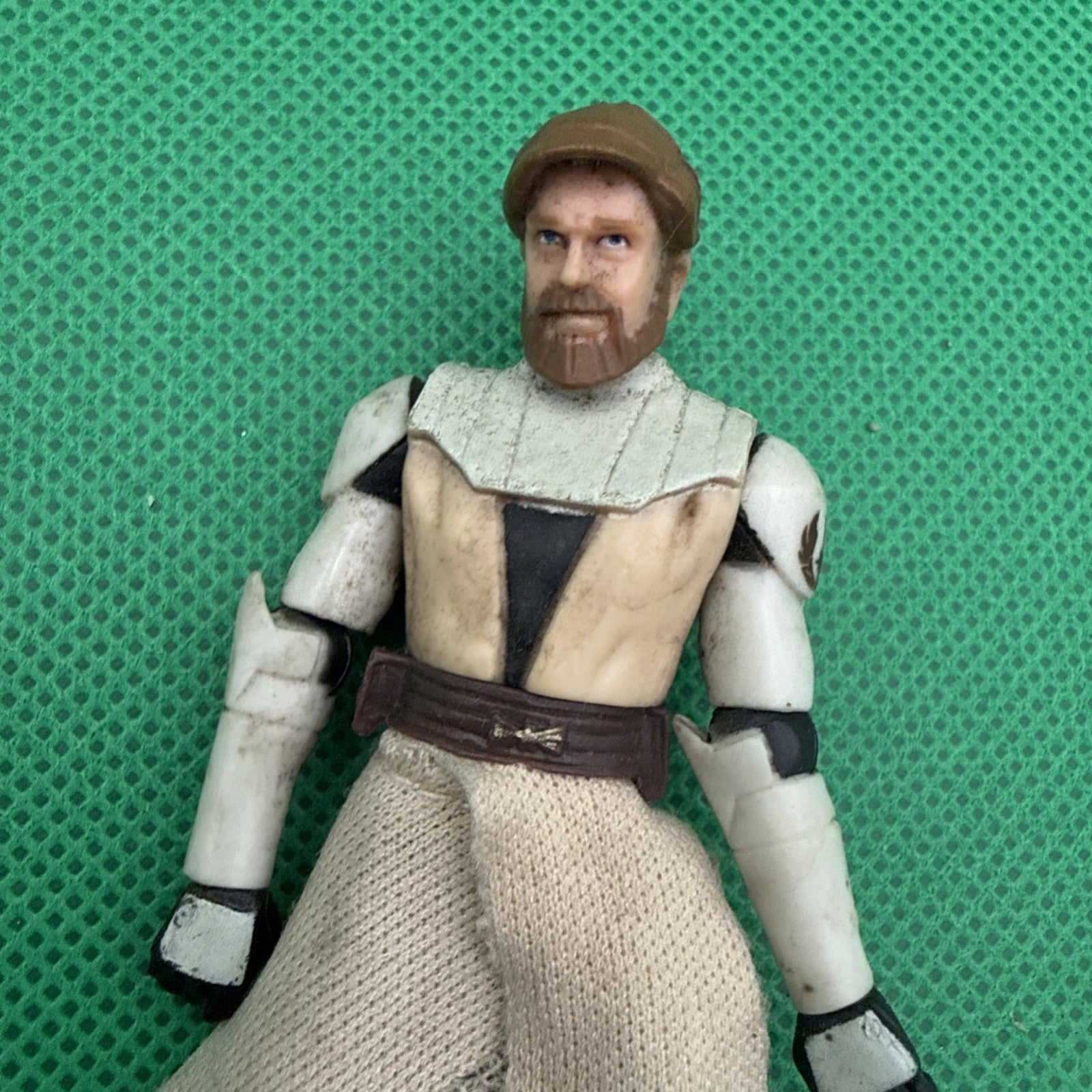 3.75" STAR WARS HASBRO CLONE WARS Obi - Wan Kenobi 2010 Loose 1:18 - toyscardscomics