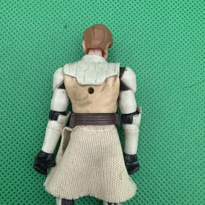 3.75" STAR WARS HASBRO CLONE WARS Obi - Wan Kenobi 2010 Loose 1:18 - toyscardscomics
