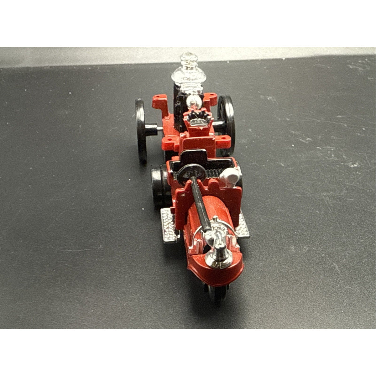 Vintage Red & Black Steam Fire Engine Die-Cast Toy – Antique Style Fire Truck...