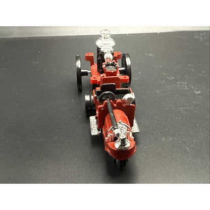 Vintage Red & Black Steam Fire Engine Die-Cast Toy – Antique Style Fire Truck...