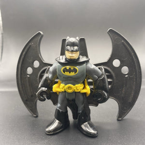 Imaginext Figure - black BATMAN with bat flying wings ONLY