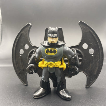 Imaginext Figure - black BATMAN with bat flying wings ONLY