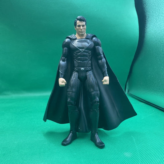 Man of Steel Movie Masters SUPERMAN 6" Black Suit Figure 1/12 JUSTICE LEAGUE
