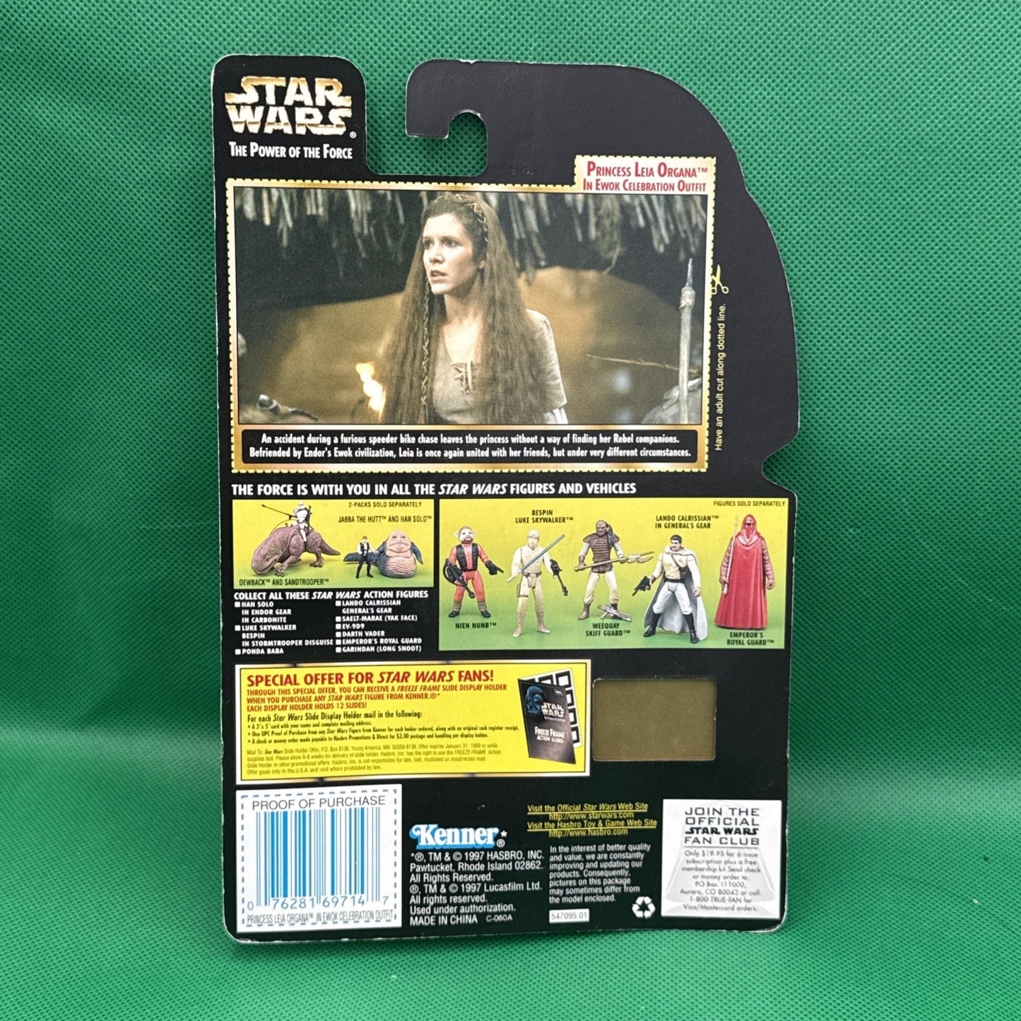 STAR WARS - 1997 - POWER OF THE FORCE 2 PRINCESS LEIA ORGANA (EWOK CELEBRATION)