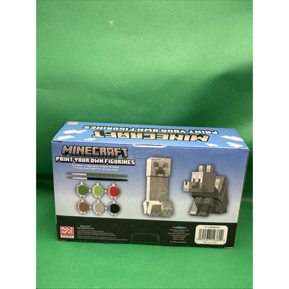 Minecraft Paint Your Own Figurines Arts And Crafts Set With 2 Figurines Ages 6+