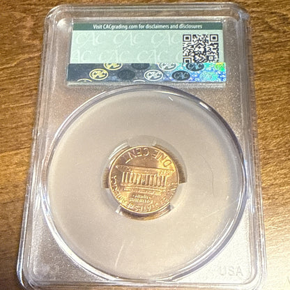 1980 1c Lincoln Memorial Cent ~ CAC MS66 RD