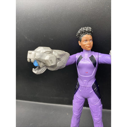 Marvel Hasbro 2022 Purple Female Action Figure Gray Arm Blasters Blast Gear 12"