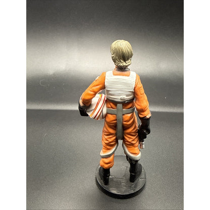 Star Wars Luke Skywalker Pilot loose Disney 4'' action figure on stand