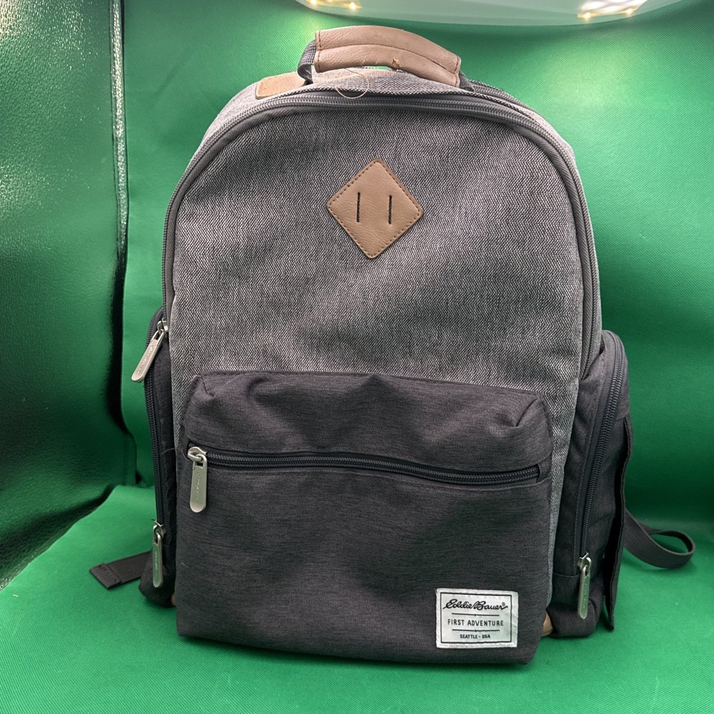 Eddie Bauer Places & Spaces Bridgeport Diaper Bag Backpack Cooler Bottle Pocket