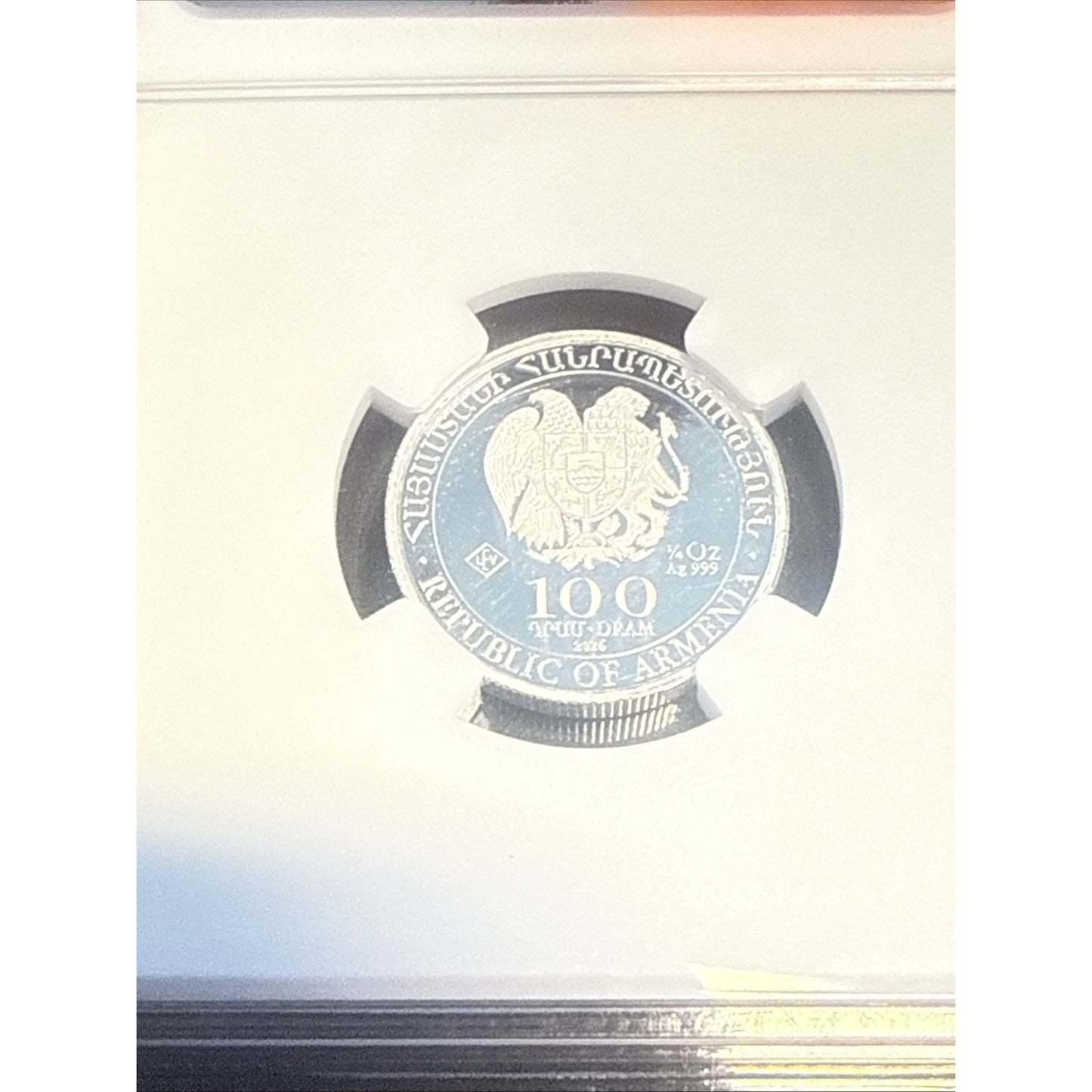 2026 LEV Armenia S100D Noah’s Ark First Releases MS70 NGC Silver Coin