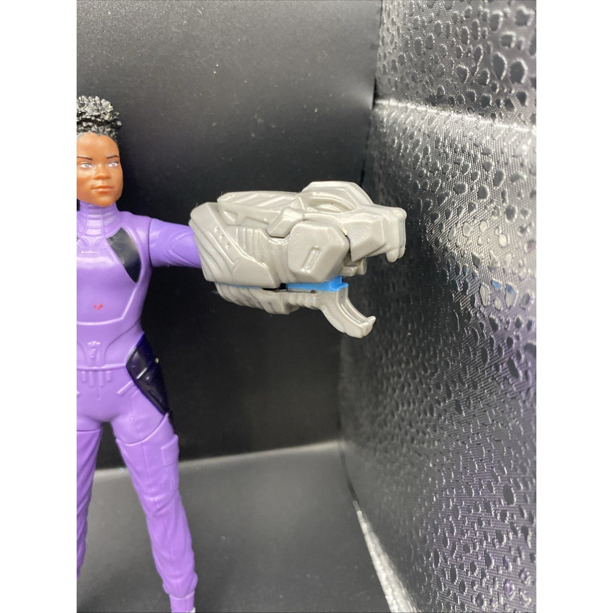 Marvel Hasbro 2022 Purple Female Action Figure Gray Arm Blasters Blast Gear 12"