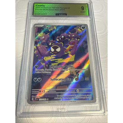 Pokemon 2024 Gastly 177/162 Illustration Rare Temporal Forces MBA 9