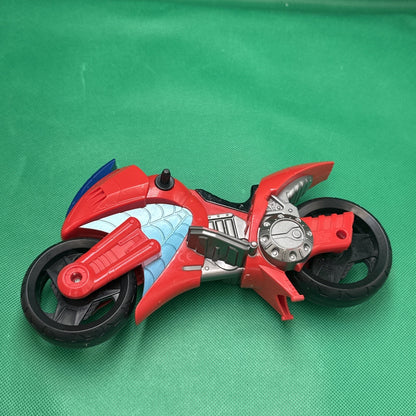Marvel Super Hero Spiderman Red Swinging Speeder Motorcycle