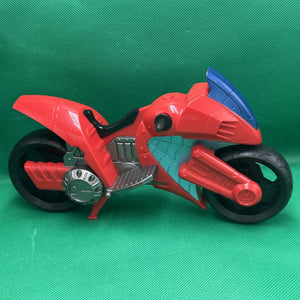 Marvel Super Hero Spiderman Red Swinging Speeder Motorcycle