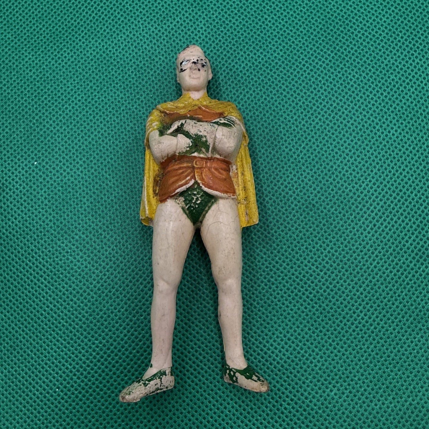 Chemtoy Robin Action Figure With Arms Crossed 1974 Vintage DC Comics Superheroes