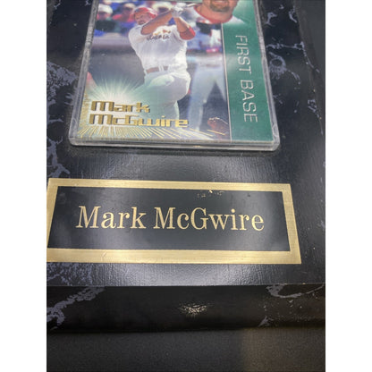 Mark McGwire St Louis First Base Photo In Wood Plaque