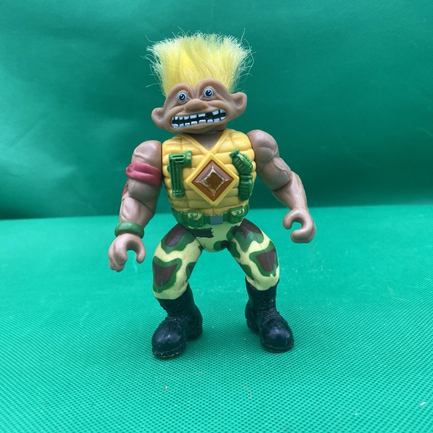 Vintage 1993 Stone Protectors Troll Angus The Soldier Action Figure 5"