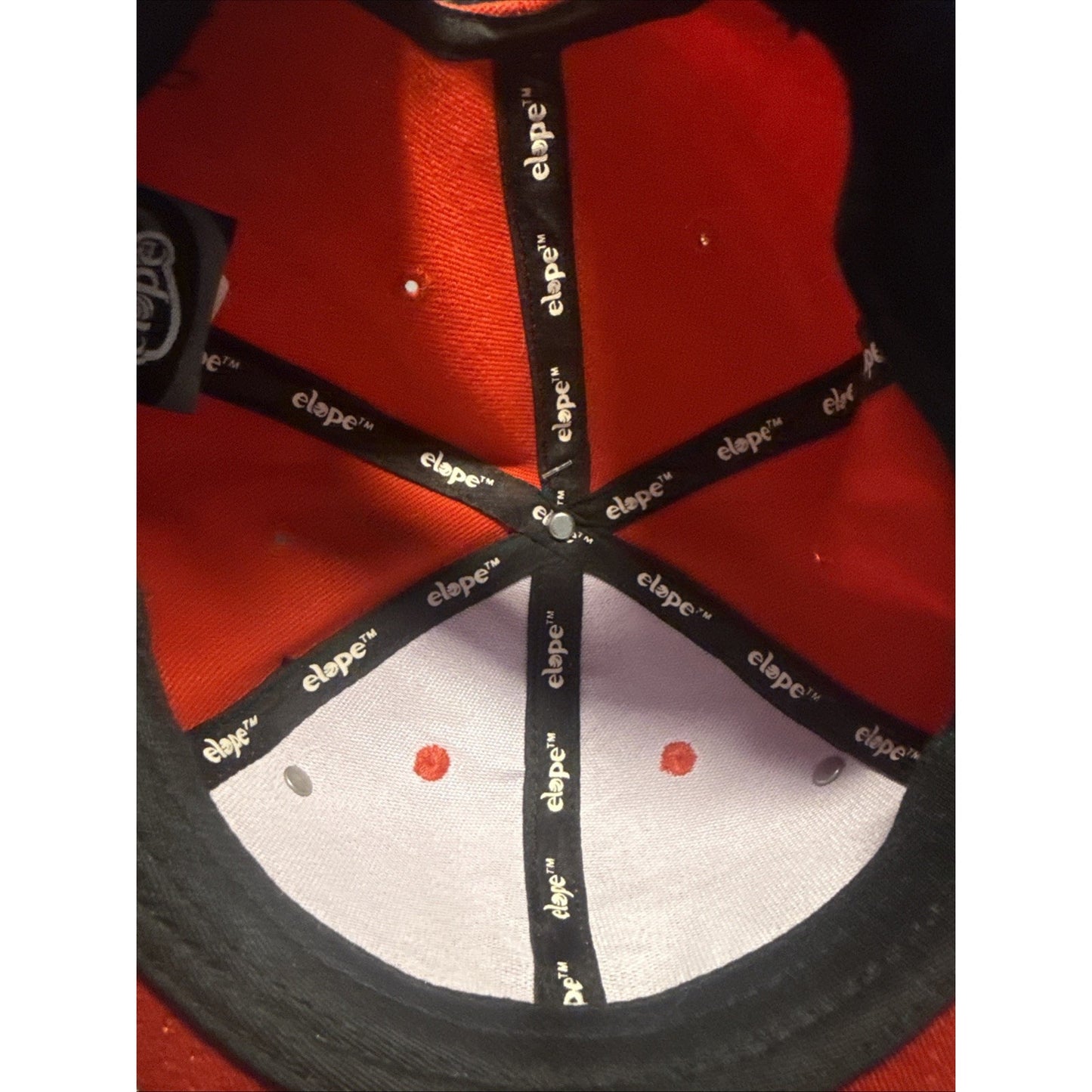 Elope Red Bricky Blocks Adjustable Snapback Baseball Cap