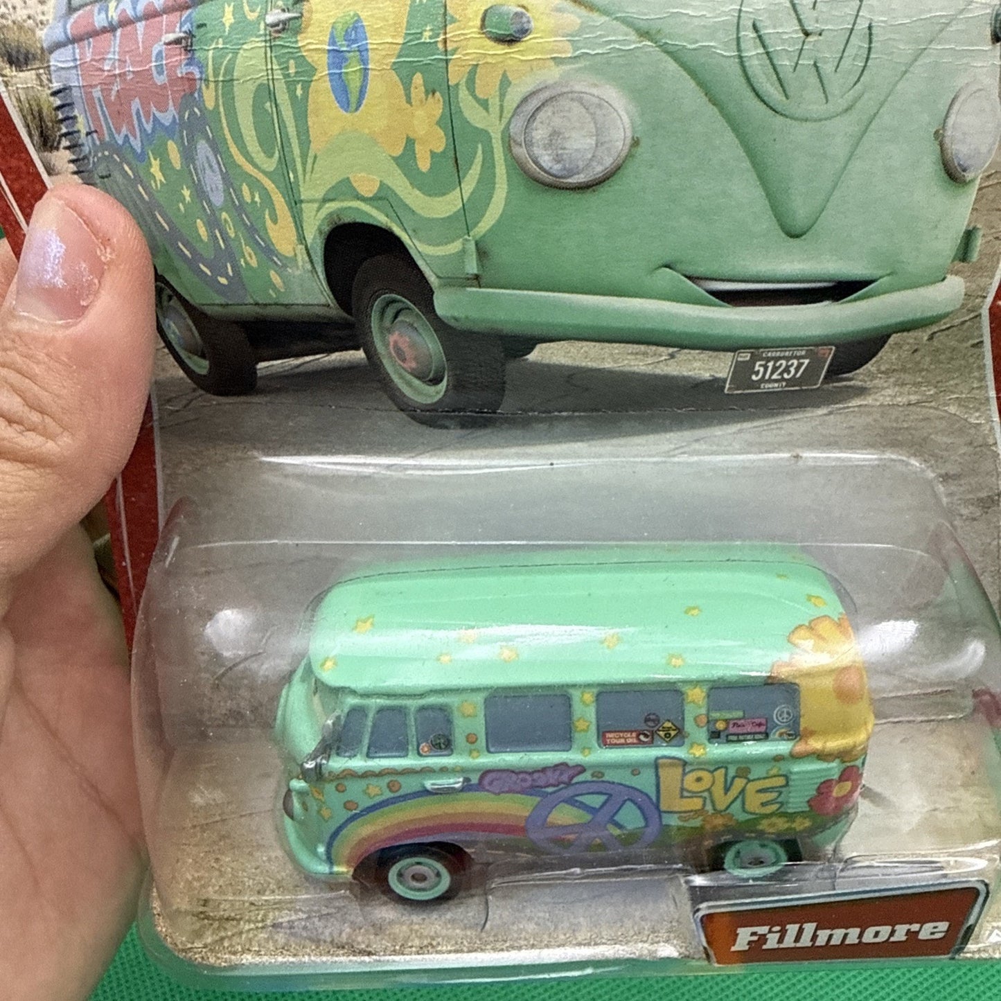 2006 DISNEY/PIXAR CARS FILLMORE VW Original Release Desert Scene