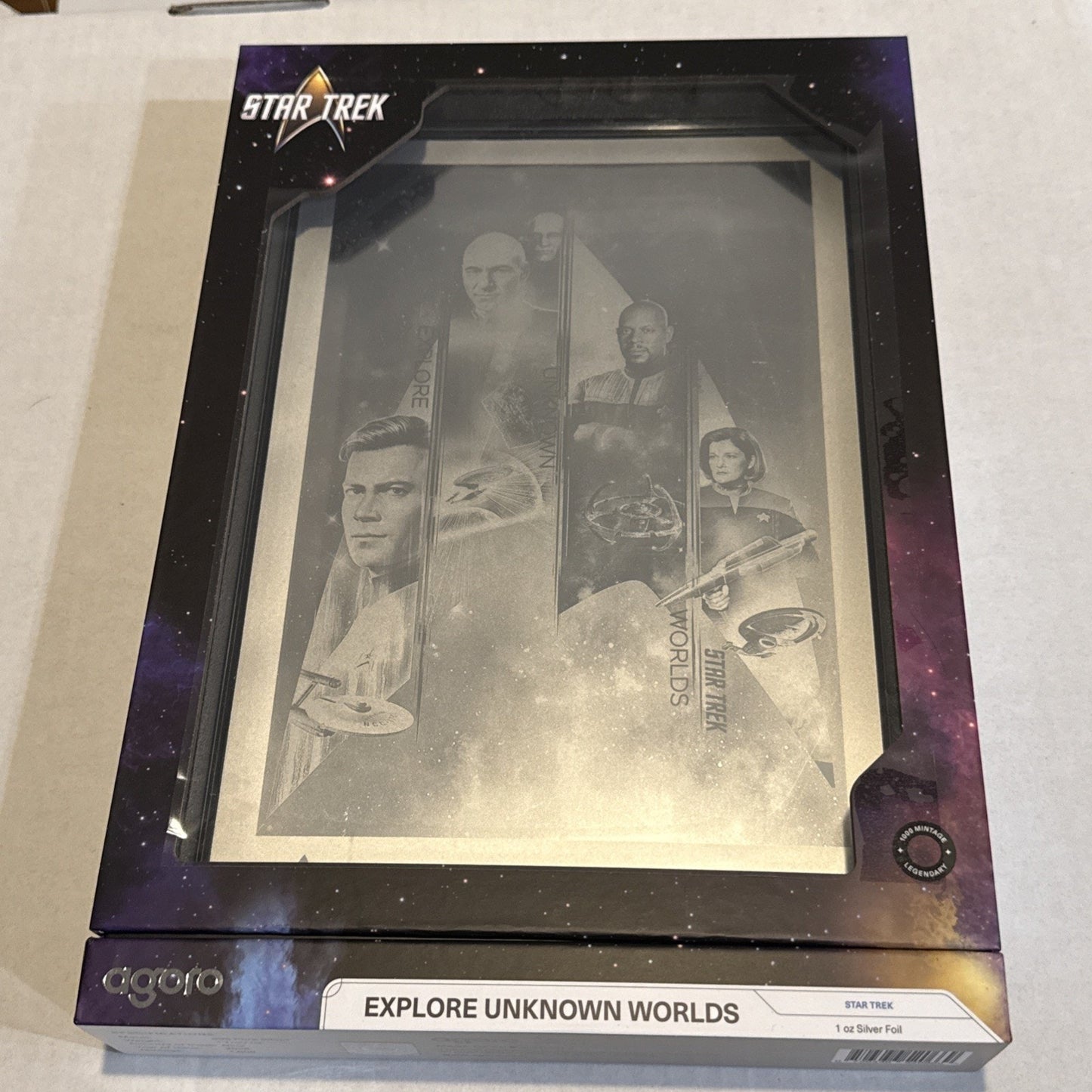 2026 Agoro Niue Star Trek Captains: Explore Unknown Worlds 1 oz Silver Foil #320