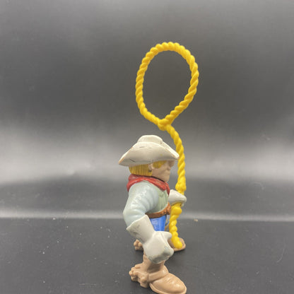 Vintage 1999 Fisher Price Great Adventures Cowboy with laso