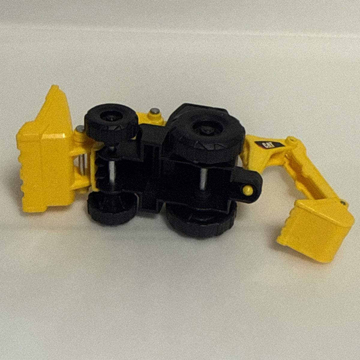 Mini Machines Vat Front Loader Backhoe 1:64 Scale Yellow Excavator