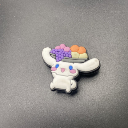 Cinnamoroll Fruit Platter Shoe Charm PVC Sanrio Kawaii Food Clog