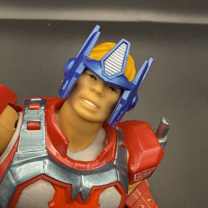 Masters of The Universe MOTU x Transformers Optimus Prime Armor He-Man Loose