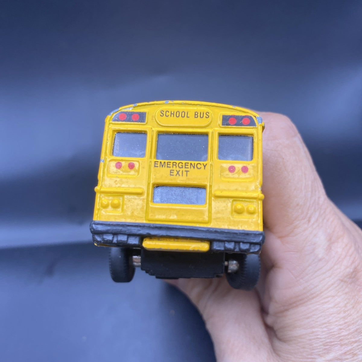 Vintage Diecast School Bus - MB Wolverine Holding LLC - 5.5" Yellow Metal Toy