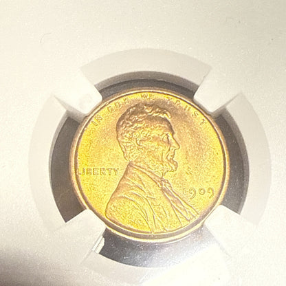 1909 VDB Lincoln Cent NGC MS 65 RD - Bullion Plus
