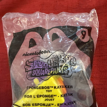 2012 McDonald's Happy Meal Toy SpongeBob SquarePants #9 SpongeBob Kayaker Sealed