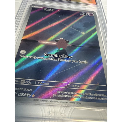2023 Pokemon Cleffa 202/197 IR Obsidian Flames MBA 9 Mint Illustration Rare