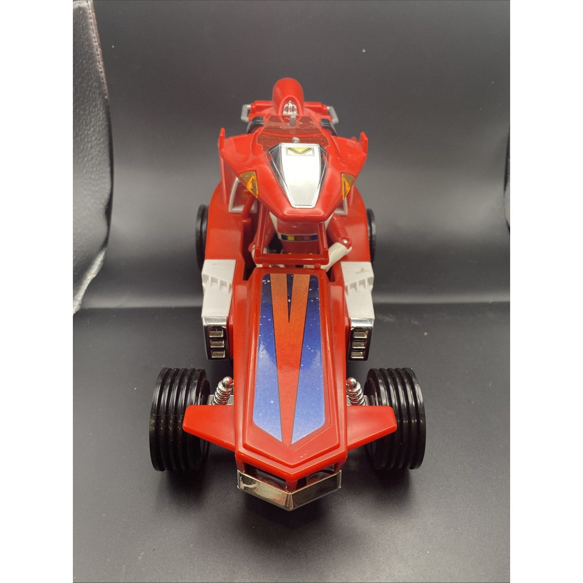 Bandai 1998 Power Rangers In Space Deluxe red Galactic Rover Vehicle, Complete