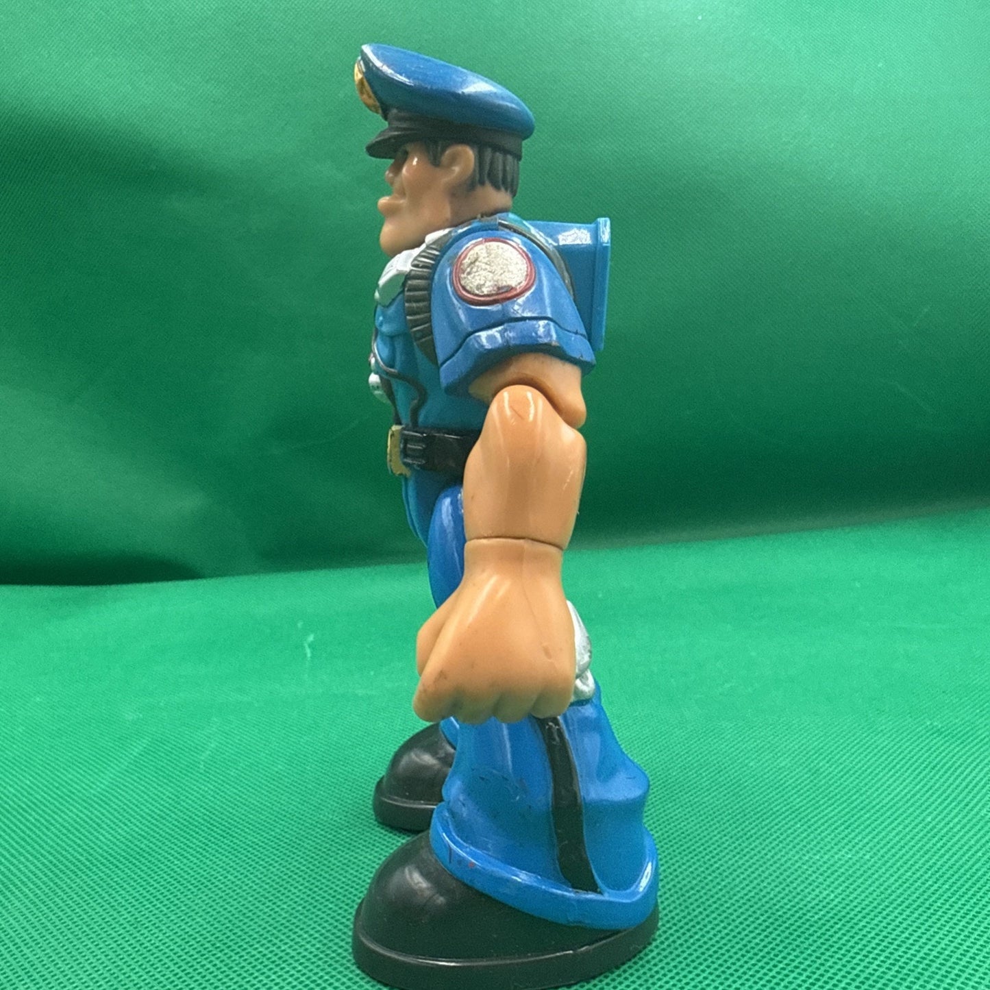 Fisher Price Rescue Heroes Action Figure Sergeant Siren Police Man 1998 Vtg