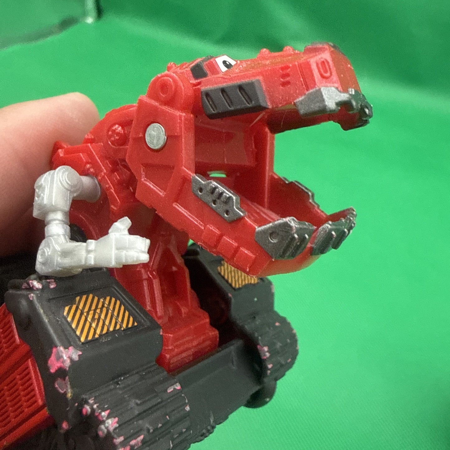 Mattel Dinotrux Ty Rux Figure Red Black T Rex Truck Diecast Toy 5" 2015