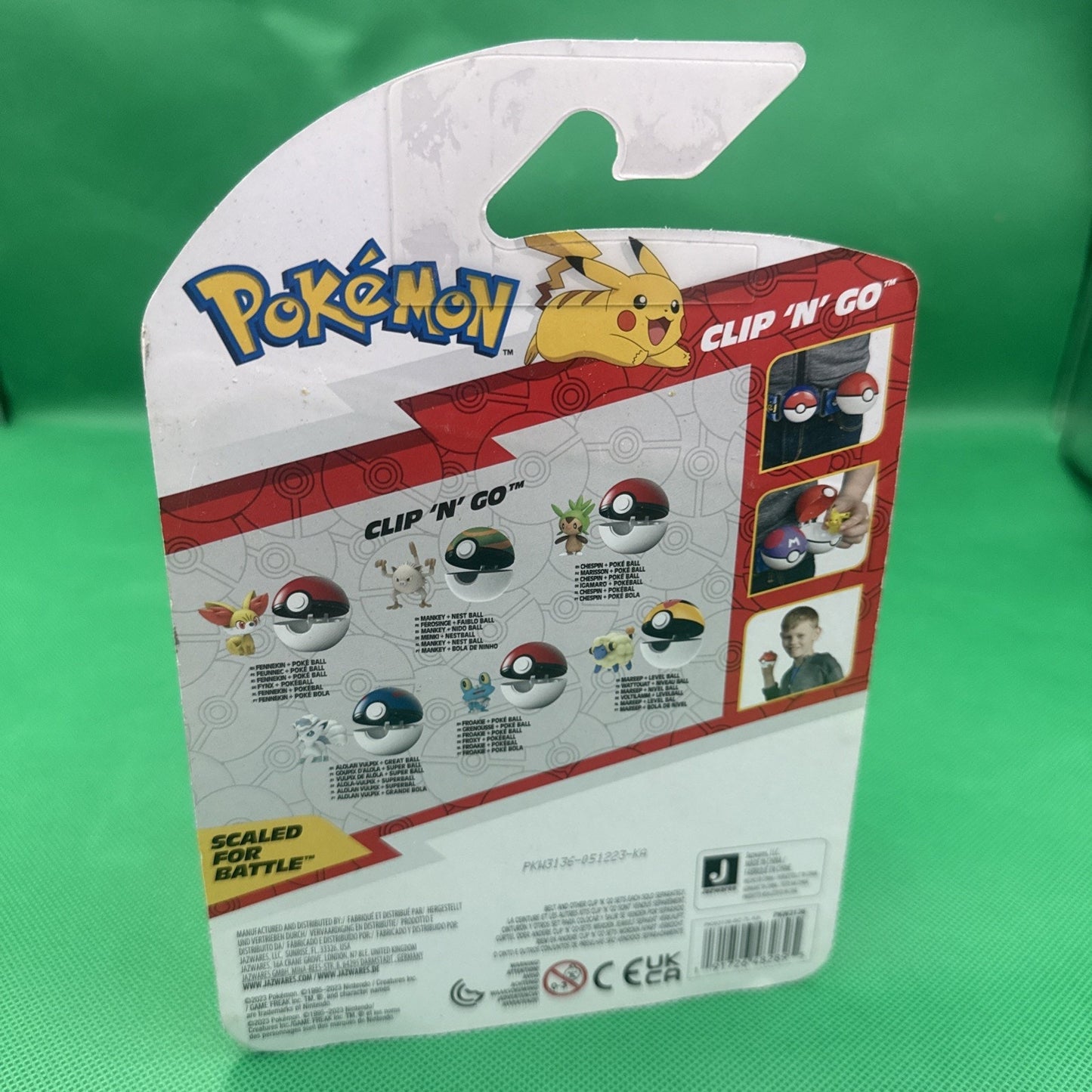 Jazwares Pokemon: Clip 'N' Go - Mankey and Nest Ball, New, Free Ship