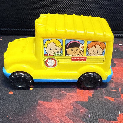 2000 Fisher Price McDonalds Happy Meal Under 3 Toy - School Bus