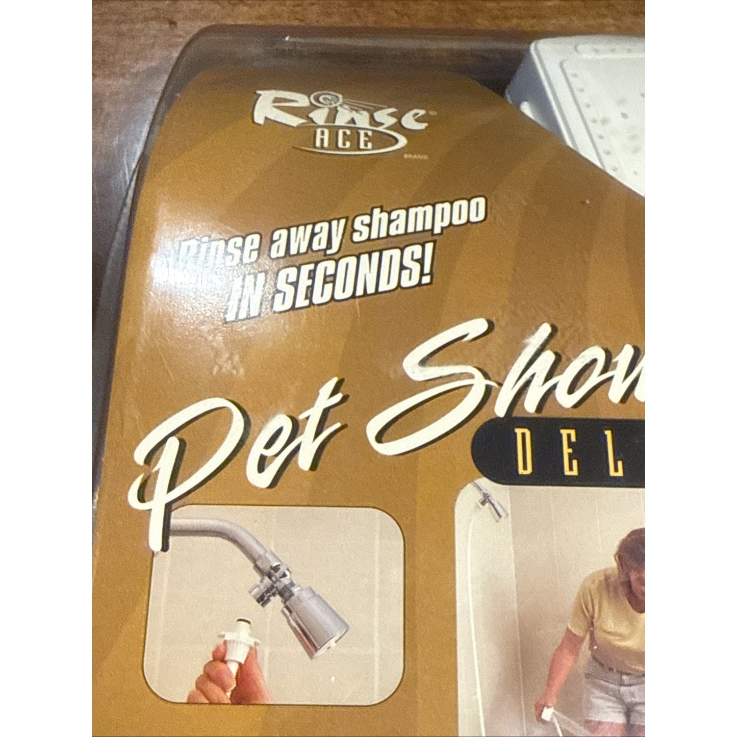 Rinse Ace Deluxe Pet Shower Sprayer 8ft Hose Shower head Attachment