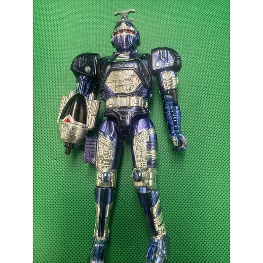 1996 Bandai Beetleborgs Metallix Blue Stinger Action Figure 5.75”