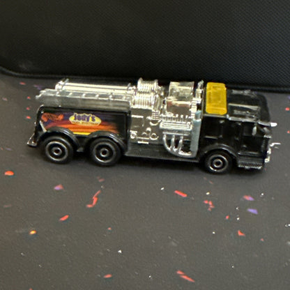 Vintage￼ 1999 Hot Wheels Mattel Jody's Fuel Systems Black Truck Haulers 5"