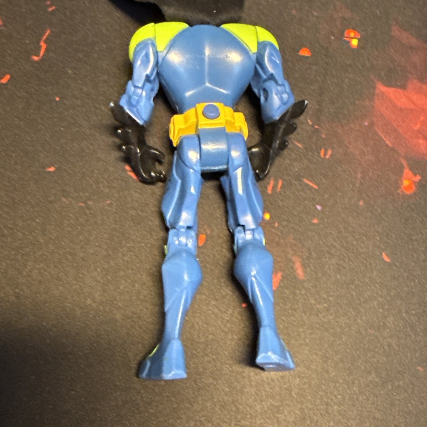 BATMAN Green and Blue DC Comics 4.5" Action Figure w/ Cape + Black Utility Belt