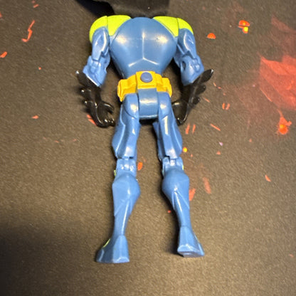 BATMAN Green and Blue DC Comics 4.5" Action Figure w/ Cape + Black Utility Belt