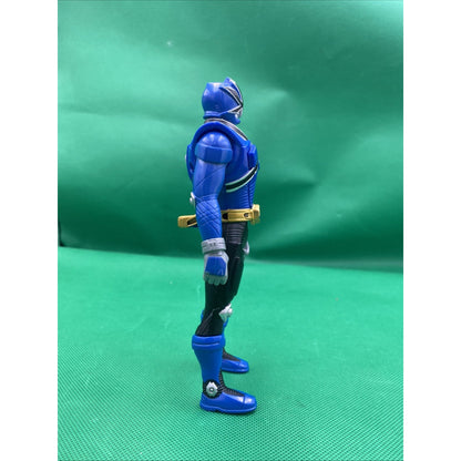 Bandai 2010 Power Rangers Blue Super Samurai Action Figure Head Flip Sz 6.5”