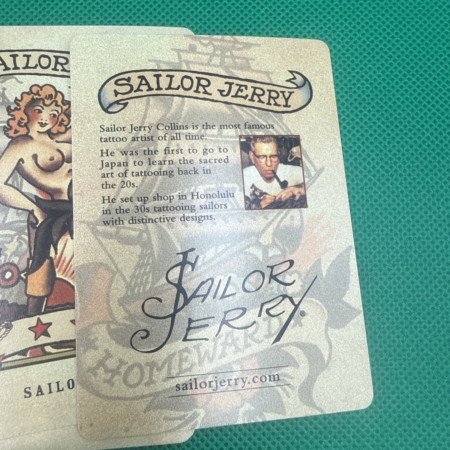 RARE SAILOR JERRY PLAYING CARDS HAWAII TATTOO PIRATE SHIP Opened