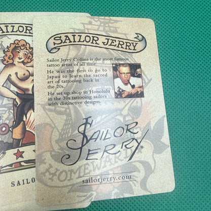 RARE SAILOR JERRY PLAYING CARDS HAWAII TATTOO PIRATE SHIP Opened