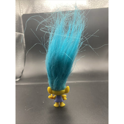 DreamWorks Trolls Smidge Purple Dress Figure Troll Blue Hair Collectible Mini